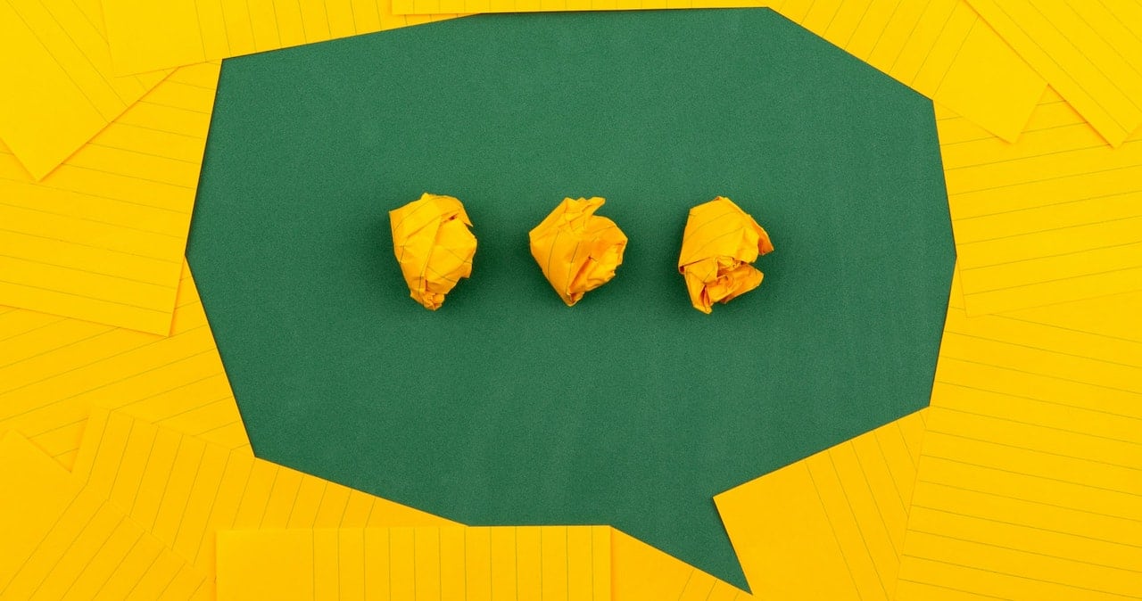 A speech bubble