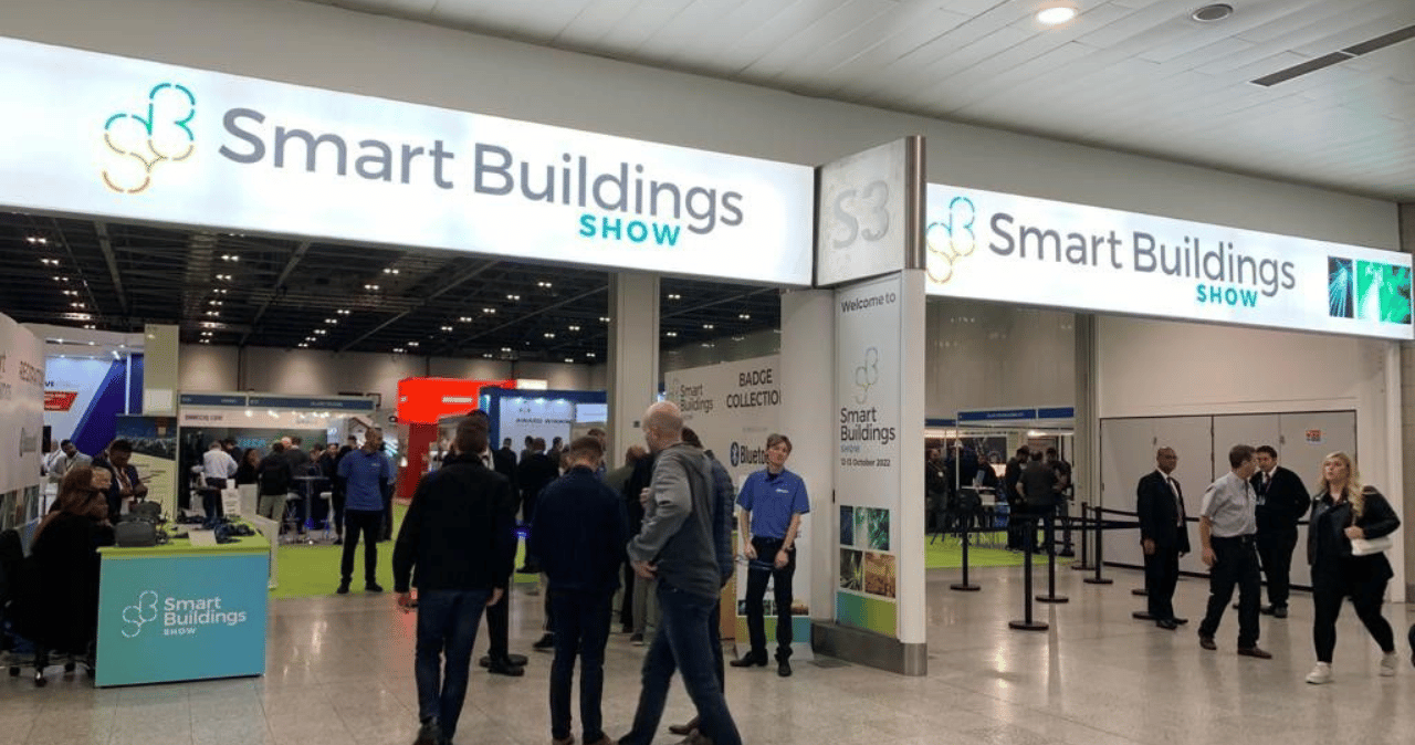 The entrance to the Smart Buildings Show 2022 at London ExCel centre